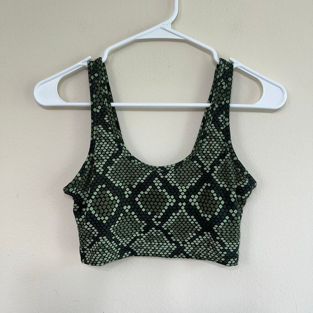 Balance Athletica Green Snakeprint Sports Bra Small women